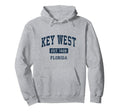 Key West Florida Fl Sports Established Navy Hoodie - Novelty Apparel Unisex - T-Shirt, Sweatshirt, Hoodie