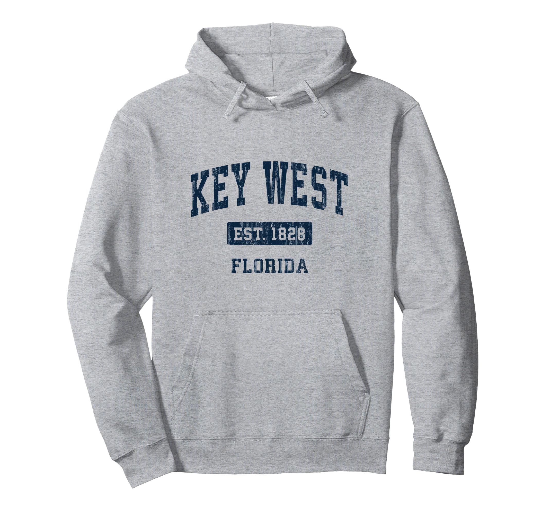 Key West Florida Fl Sports Established Navy Hoodie - Novelty Apparel Unisex - T-Shirt, Sweatshirt, Hoodie