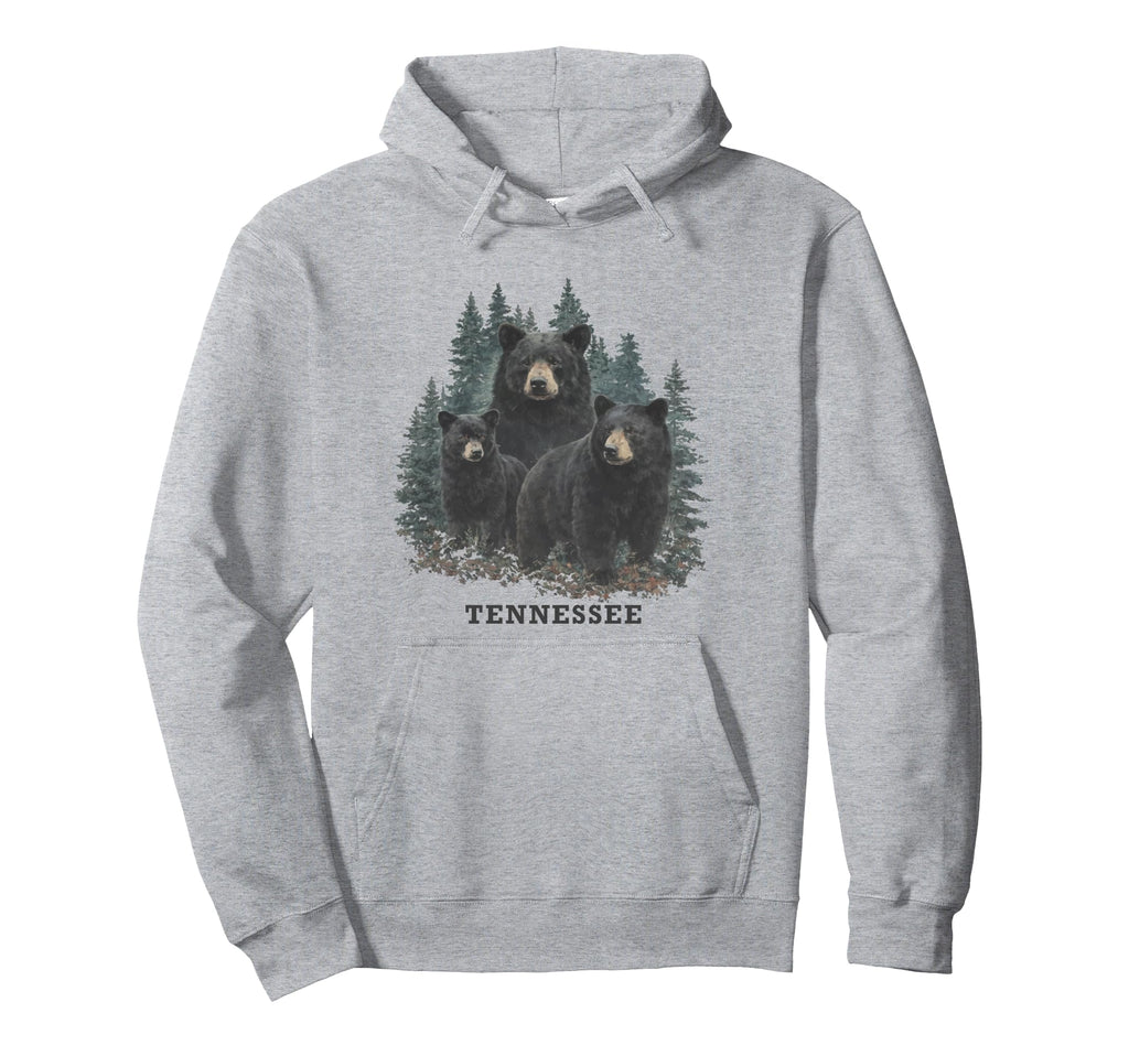 Tennessee Outdoors Bear Hoodie - Trendy Graphic Men Women - T-Shirt, Sweatshirt, Hoodie