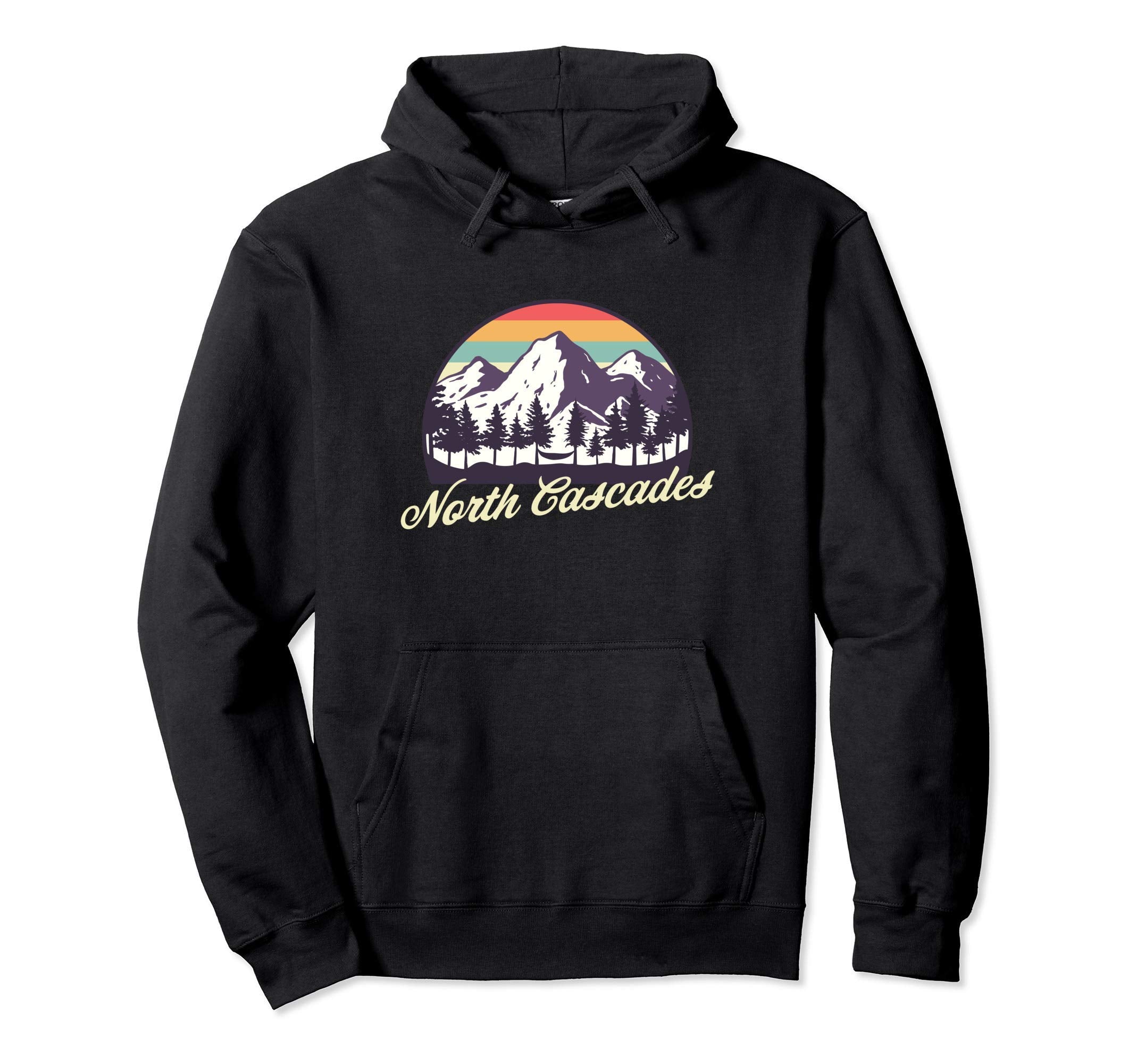 North Cascades National Park Hoodie - Custom Art Print for Adults - T-Shirt, Sweatshirt, Hoodie
