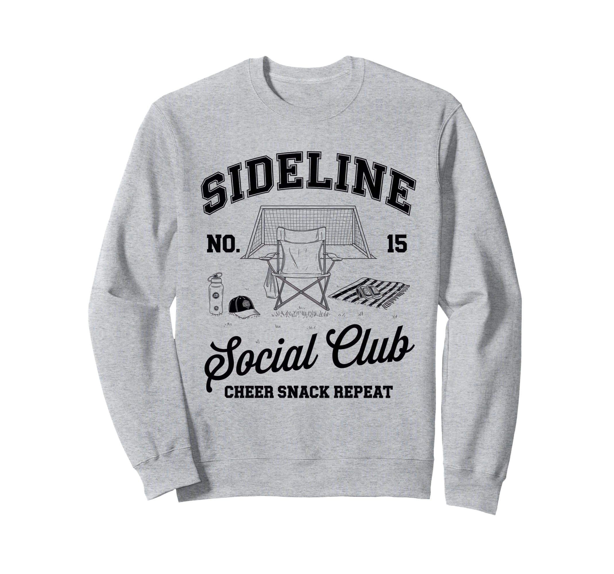 Sideline Social Club Soccer Mom Game Sweatshirt - Trendy Graphic Men Women - T-Shirt, Sweatshirt, Hoodie