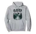 Glacier National Park Outdoor Hiking Us Hoodie - Unique Graphic Unisex - T-Shirt, Sweatshirt, Hoodie