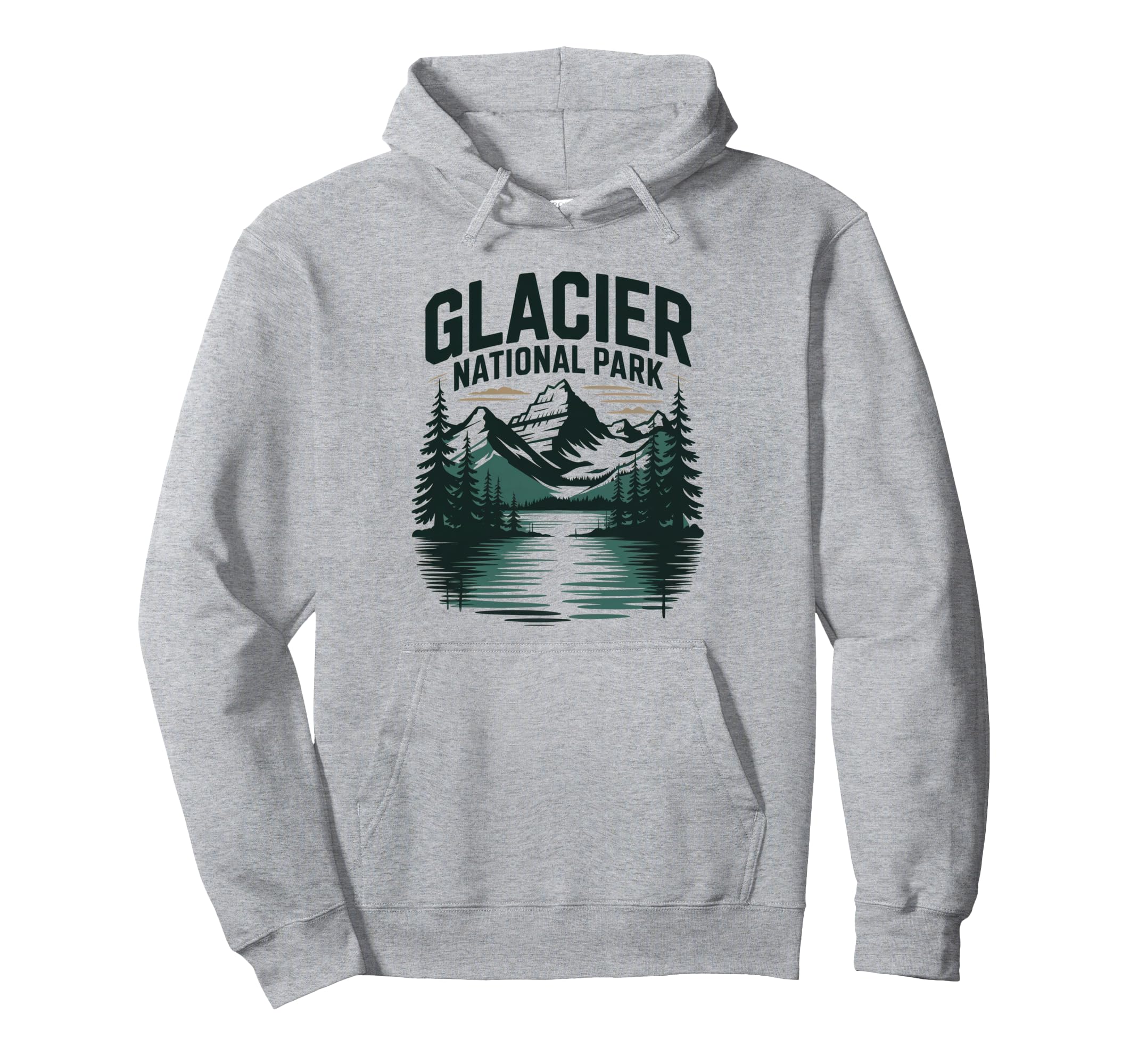 Glacier National Park Outdoor Hiking Us Hoodie - Unique Graphic Unisex - T-Shirt, Sweatshirt, Hoodie