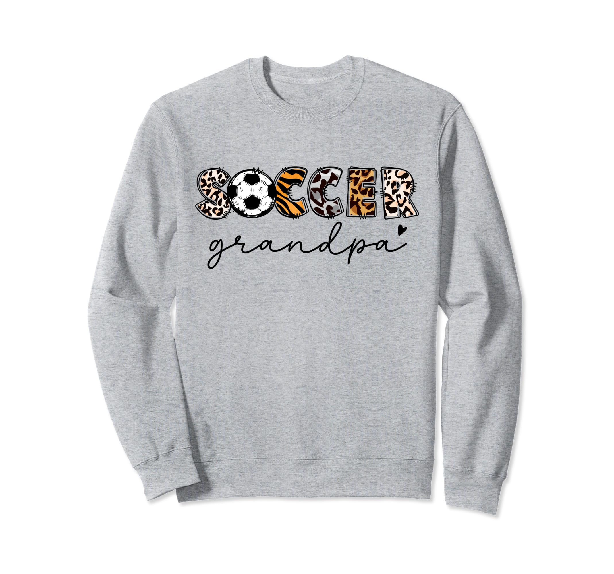 Soccer Grandpa Leopard Soccer Player Sweatshirt - Trendy Graphic Men Women - T-Shirt, Sweatshirt, Hoodie