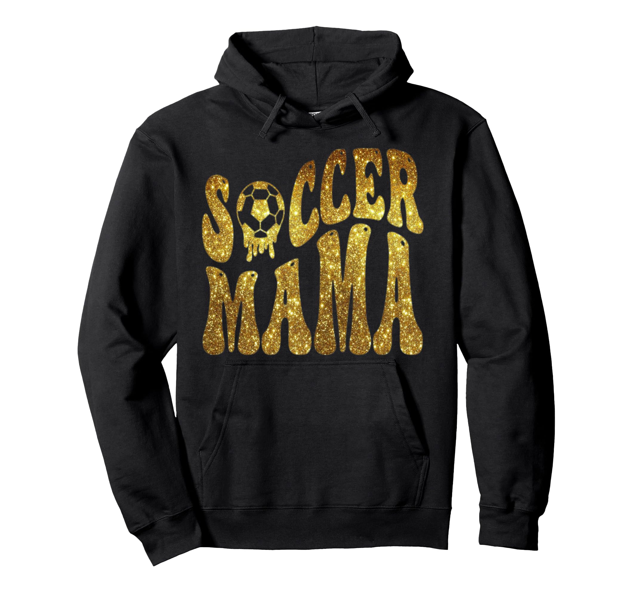 Soccer Mama Gold Funny Mom Hoodie - Streetwear Style Unisex - T-Shirt, Sweatshirt, Hoodie