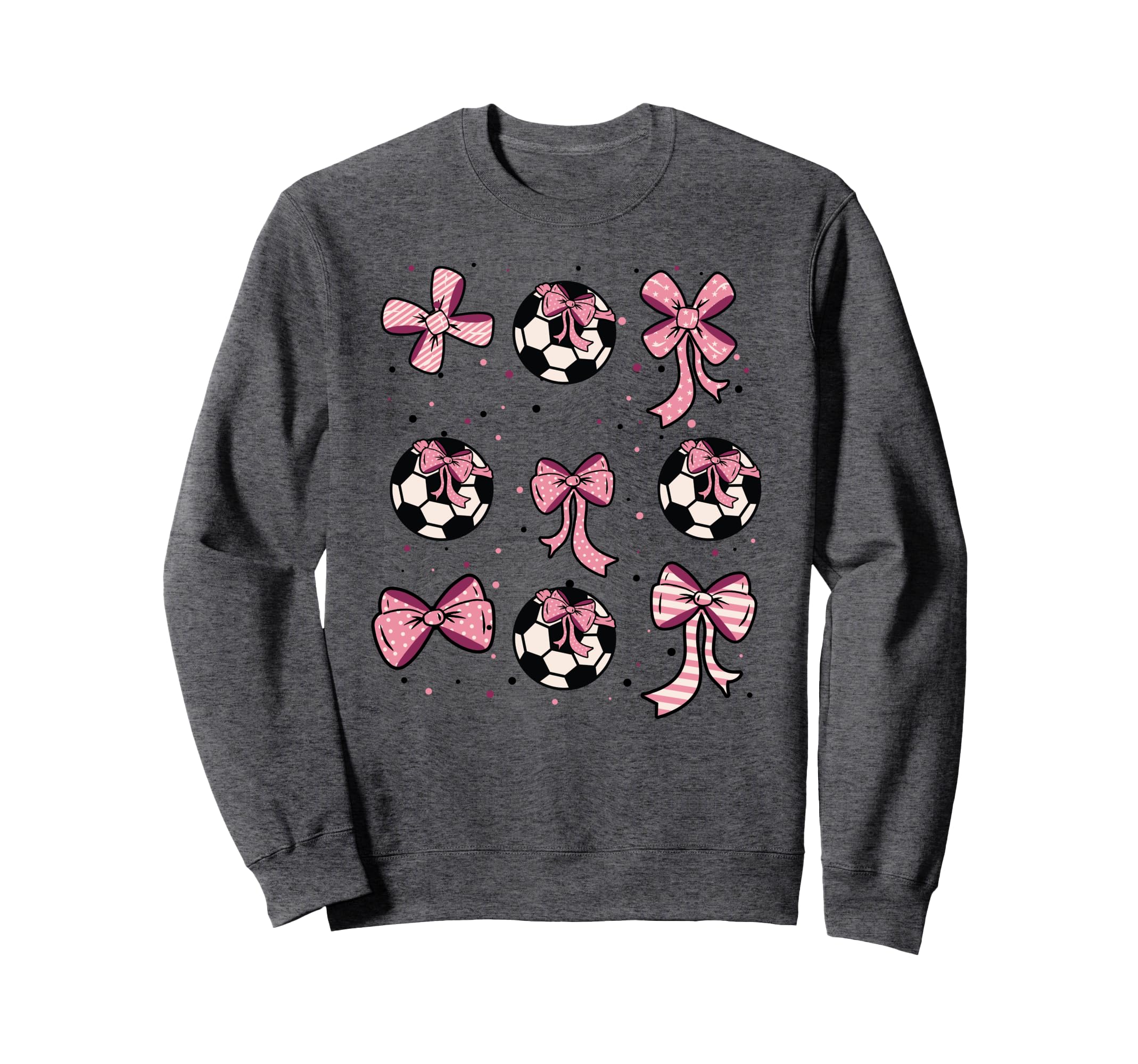 Soccer Ball Coquette Bow Game Day Sweatshirt - Trendy Graphic Unisex - T-Shirt, Sweatshirt, Hoodie