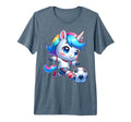 Footballer Unicorn Fans Soccer Team T-Shirt - Graphic Print Unisex - T-Shirt, Sweatshirt, Hoodie