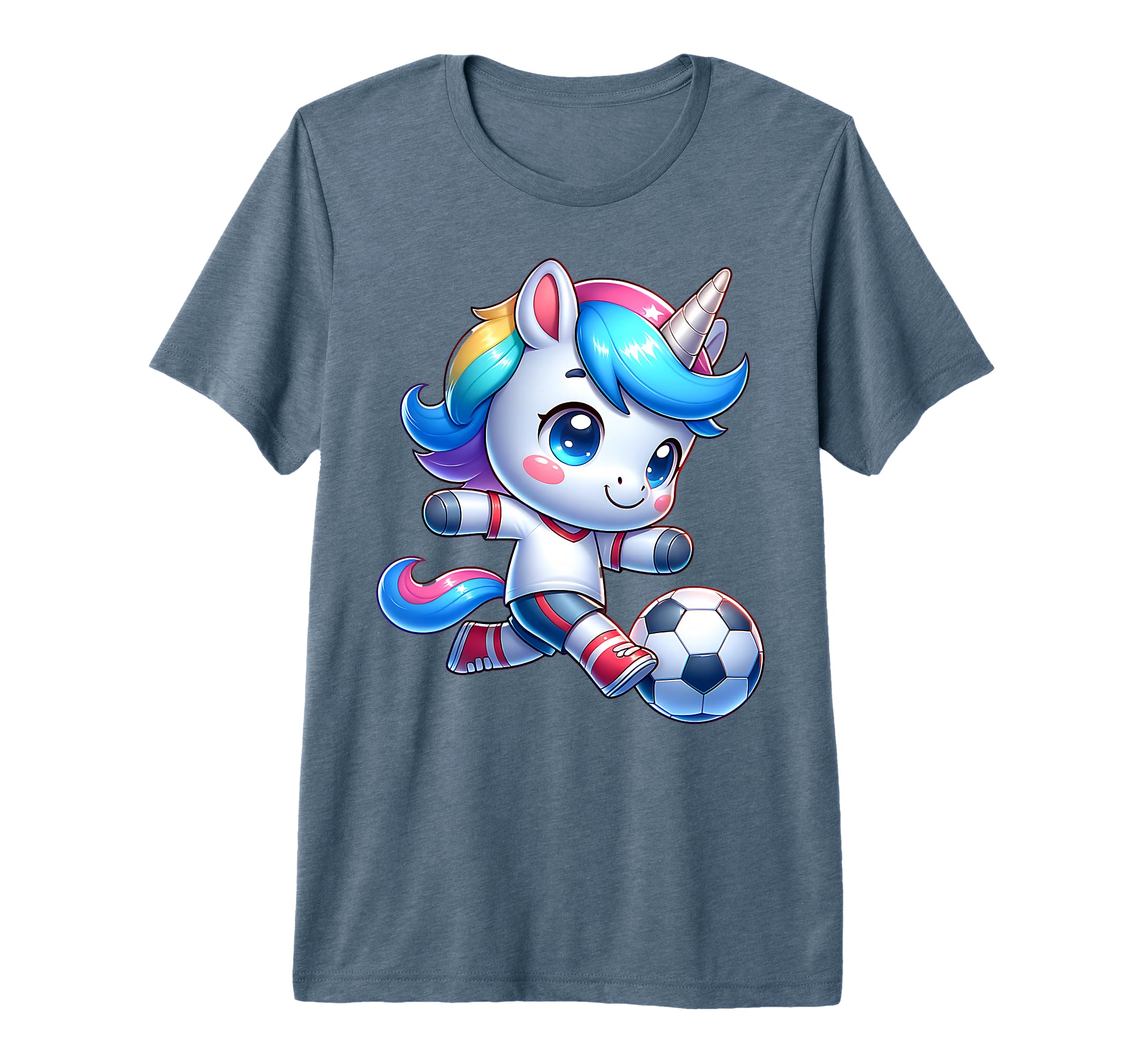 Footballer Unicorn Fans Soccer Team T-Shirt - Graphic Print Unisex - T-Shirt, Sweatshirt, Hoodie