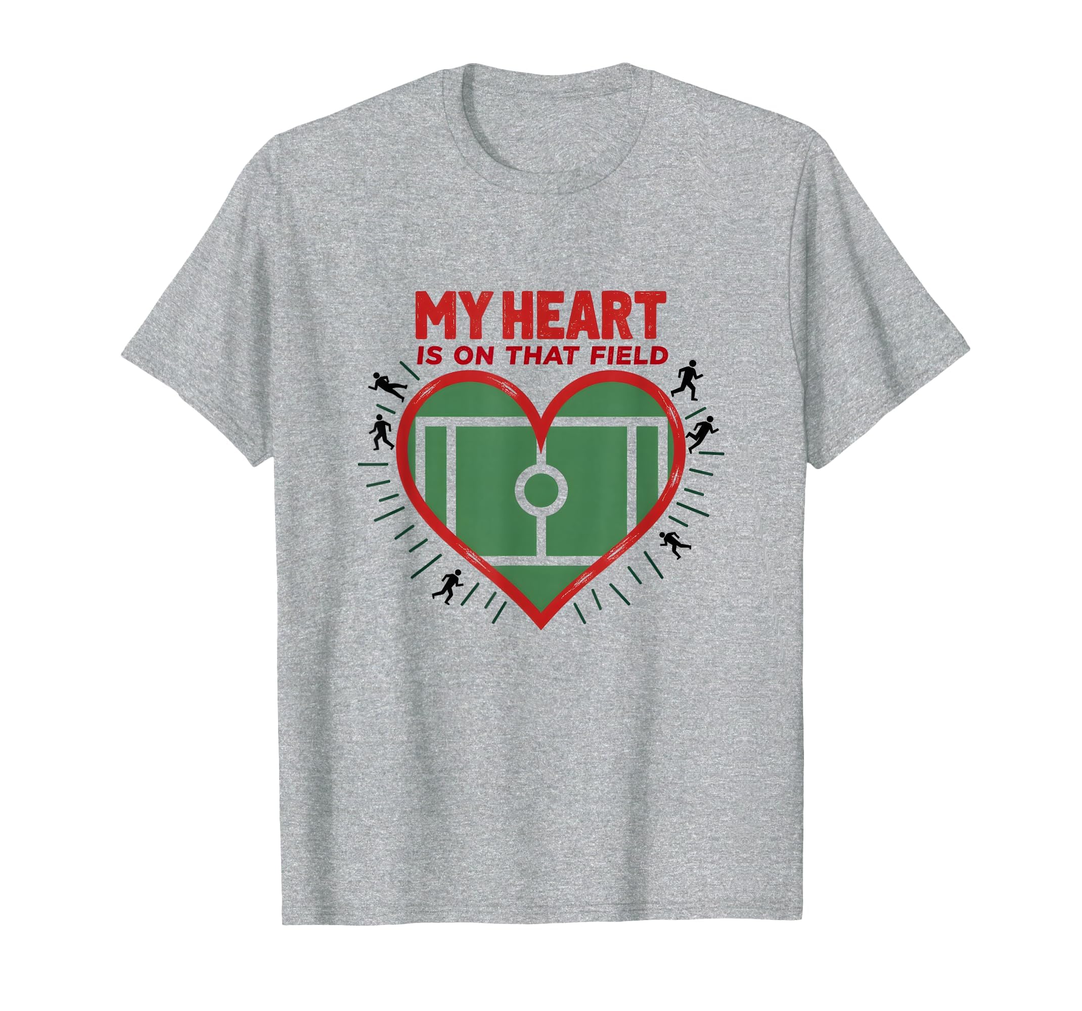 My Heart Is That Field Soccer Fan T-Shirt - Aesthetic Graphic Unisex - T-Shirt, Sweatshirt, Hoodie