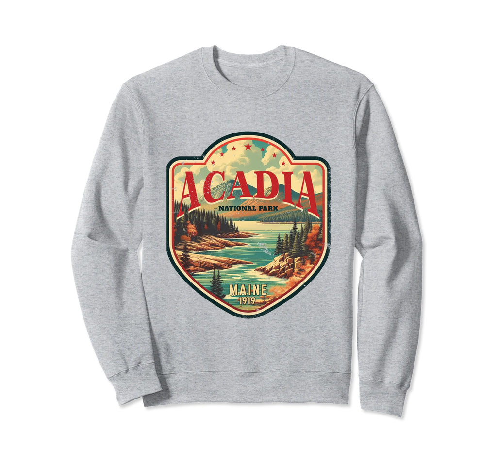 Acadia National Park Badge Sweatshirt - Fun Novelty Design Unisex - T-Shirt, Sweatshirt, Hoodie