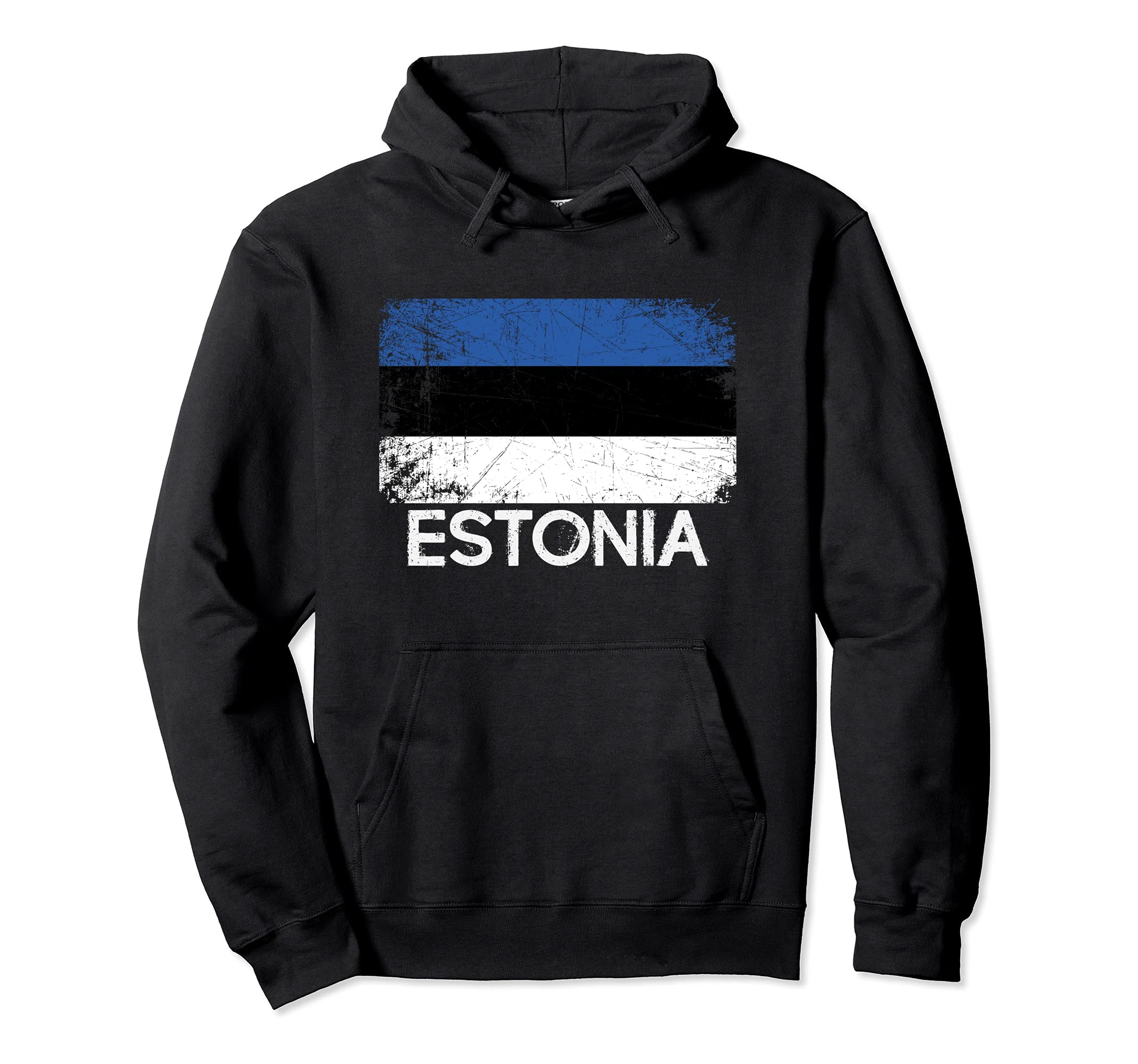 Estonian Flag Made Estonia Gift Hoodie - Streetwear Style for Adults - T-Shirt, Sweatshirt, Hoodie