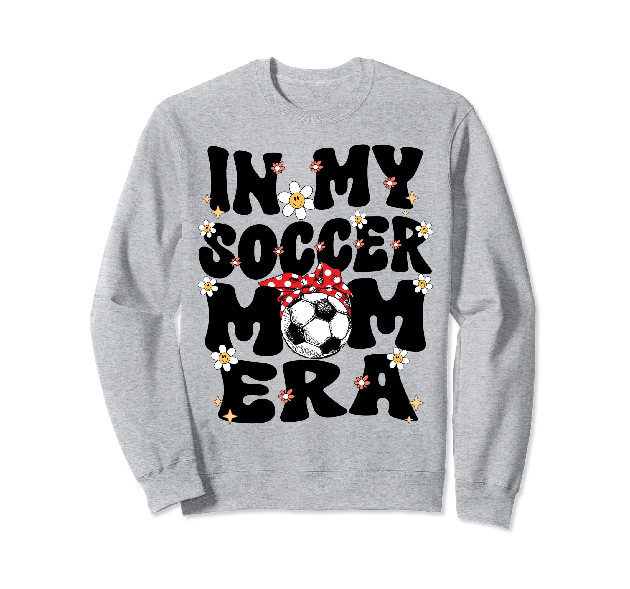 My Soccer Mom Era Groovy Soccer Sweatshirt - Aesthetic Graphic for Adults - T-Shirt, Sweatshirt, Hoodie