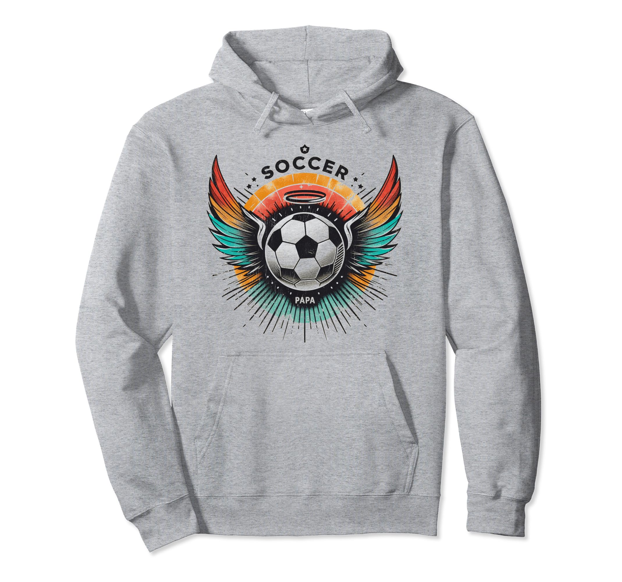 Soccer Papa Family Matching Dad Fathers Day Hoodie - Graphic Print Unisex - T-Shirt, Sweatshirt, Hoodie