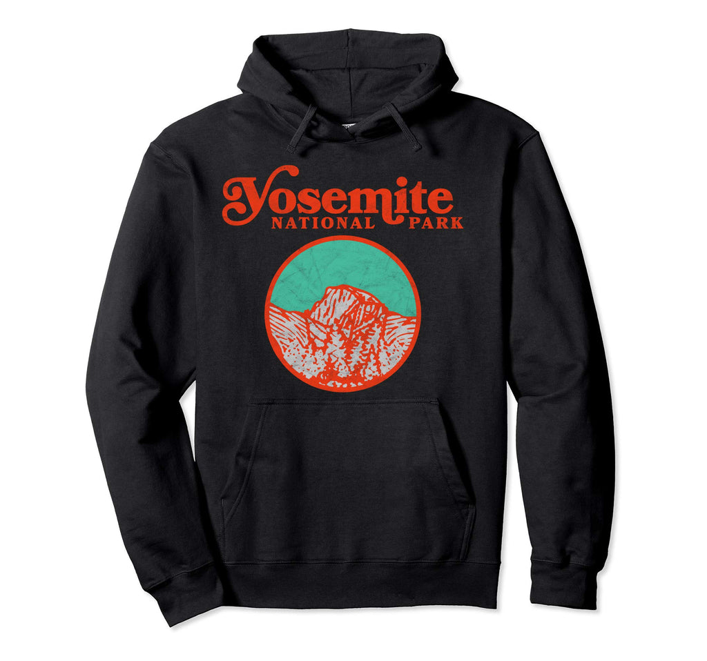 Yosemite National Park Halfdome Badge Hoodie - Trendy Graphic for Adults - T-Shirt, Sweatshirt, Hoodie
