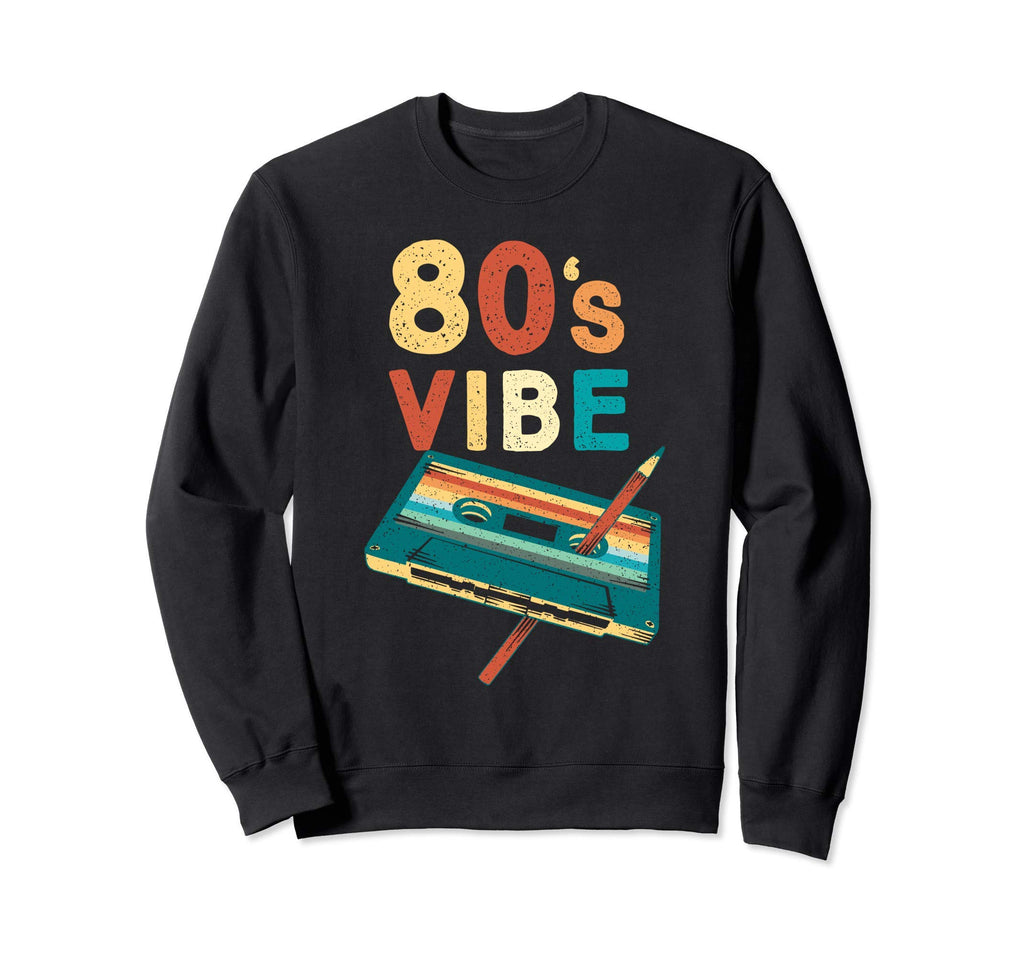 80S Vibe Music Cassette Tape Sweatshirt - Casual Everyday Wear Unisex - T-Shirt, Sweatshirt, Hoodie