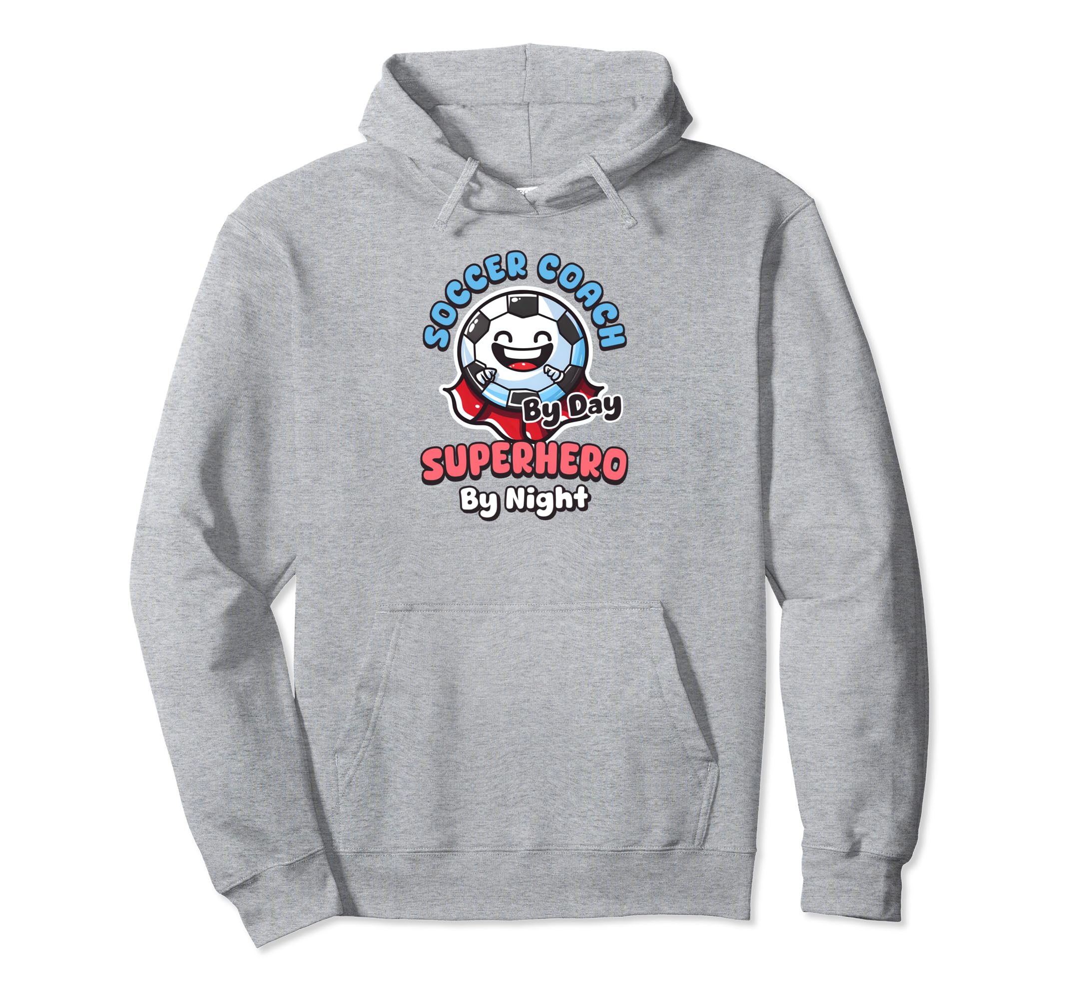 Soccer Coach Day Superhero Night Soccer Hoodie - Trendy Graphic Unisex - T-Shirt, Sweatshirt, Hoodie