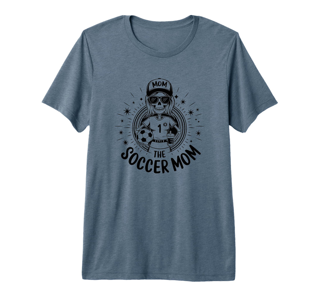 Soccer Mom Skeletton Halloween Soccer T-Shirt - Novelty Apparel for Adults - T-Shirt, Sweatshirt, Hoodie