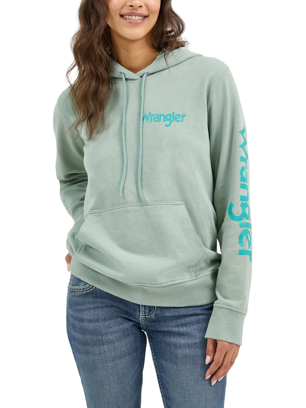 Wrangler Womens Logo Hoodie - Aesthetic Graphic Unisex - T-Shirt, Sweatshirt, Hoodie