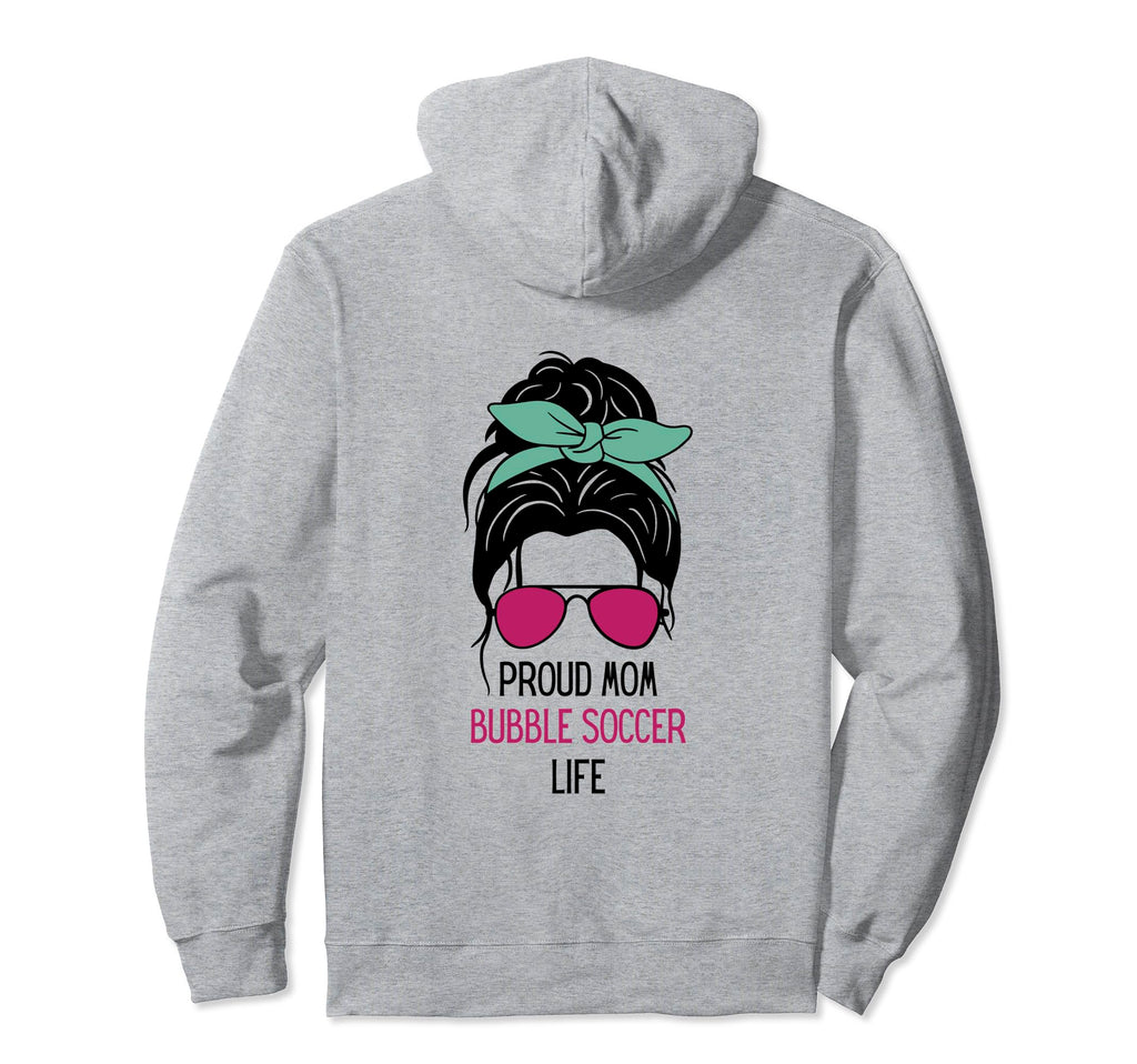 Bubble Soccer Mom Outfit Messy Hair Hoodie - Casual Everyday Wear Unisex - T-Shirt, Sweatshirt, Hoodie
