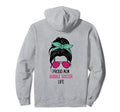 Bubble Soccer Mom Outfit Messy Hair Hoodie - Custom Art Print Men Women - T-Shirt, Sweatshirt, Hoodie
