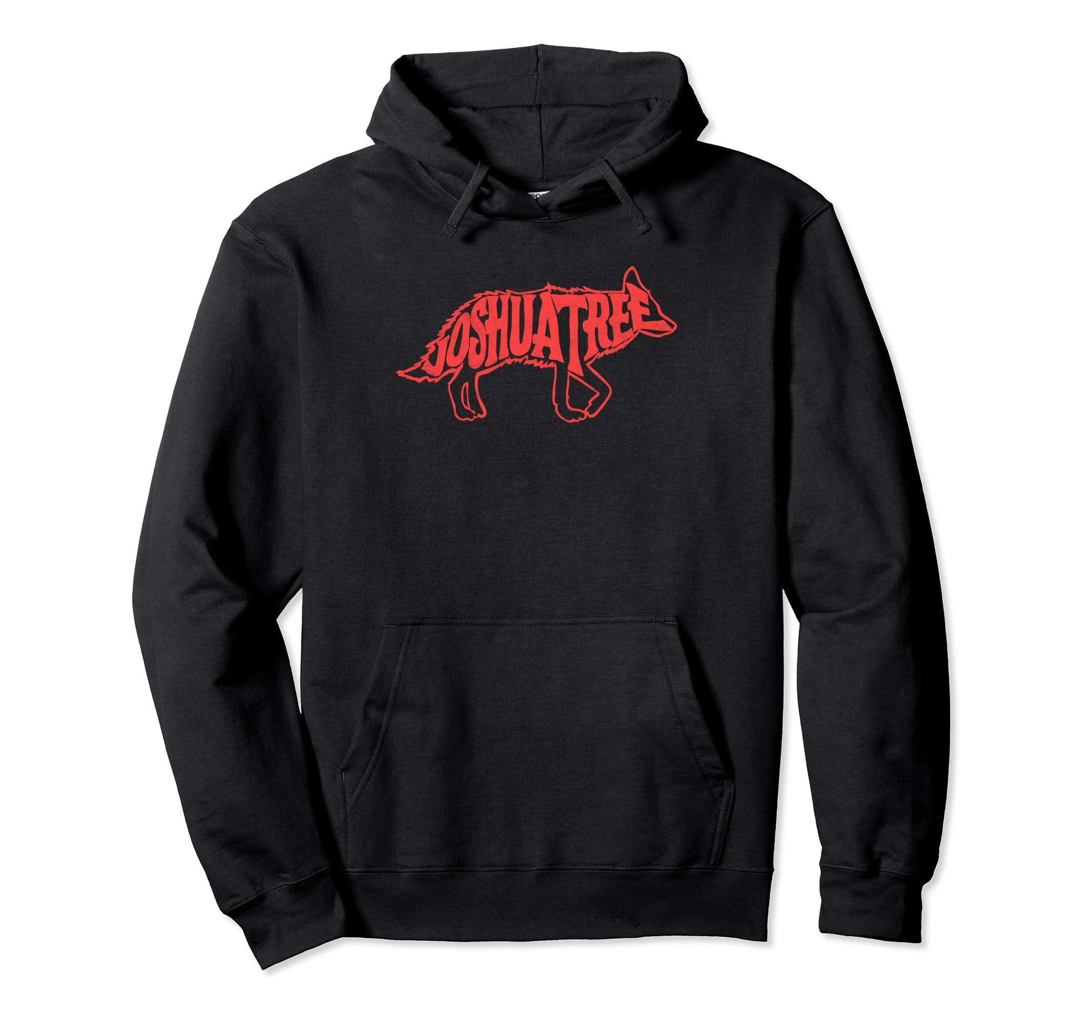 Joshua Tree National Park Red Coyote Hoodie - Minimalist Print Men Women - T-Shirt, Sweatshirt, Hoodie