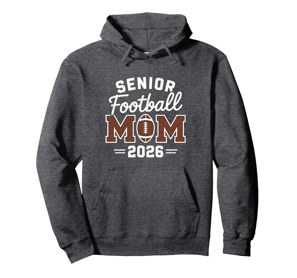 Football Senior Mom Proud Senior Year Hoodie - Aesthetic Graphic Unisex - T-Shirt, Sweatshirt, Hoodie