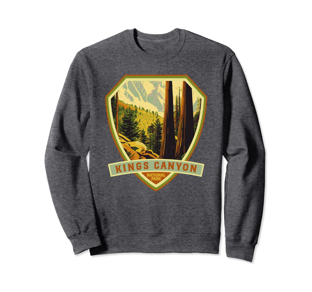 Kings Canyon National Park Wpa Badge Sweatshirt - Unique Graphic for Adults - T-Shirt, Sweatshirt, Hoodie