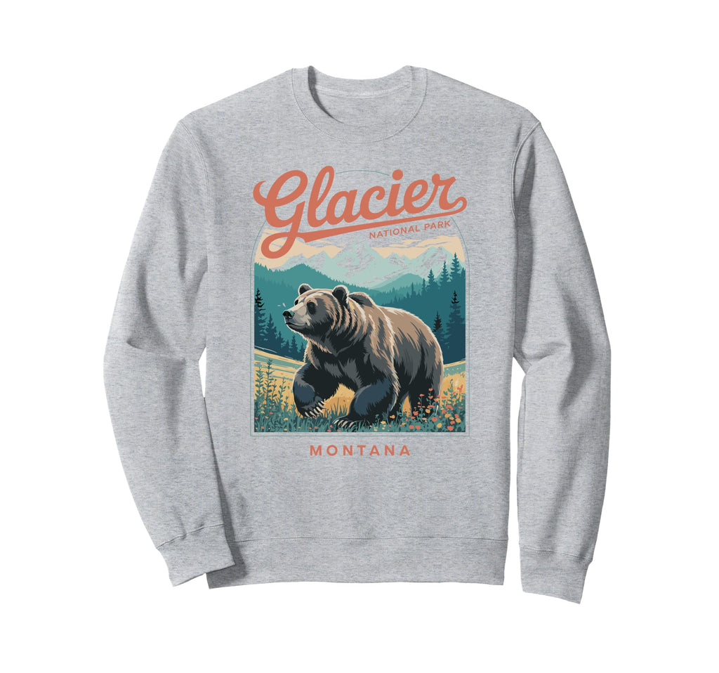 Glacier National Park Montana Usa T-Shirt - Unique Graphic Men Women - T-Shirt, Sweatshirt, Hoodie