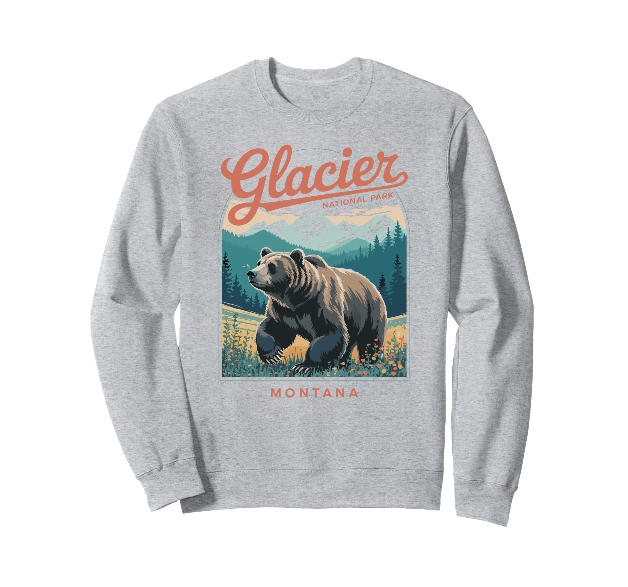 Glacier National Park Montana Usa T-Shirt - Unique Graphic Men Women - T-Shirt, Sweatshirt, Hoodie