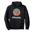 80S Badge Yosemite National Park Half Dome Hoodie - Graphic Print Unisex - T-Shirt, Sweatshirt, Hoodie