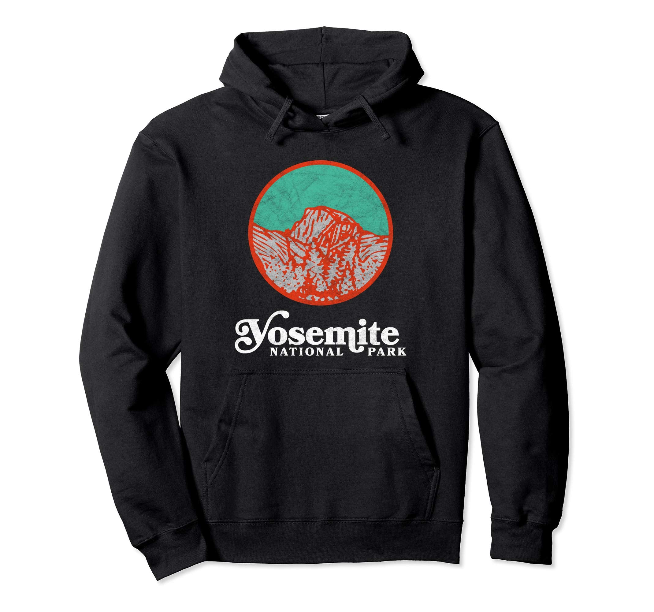 80S Badge Yosemite National Park Half Dome Hoodie - Graphic Print Unisex - T-Shirt, Sweatshirt, Hoodie