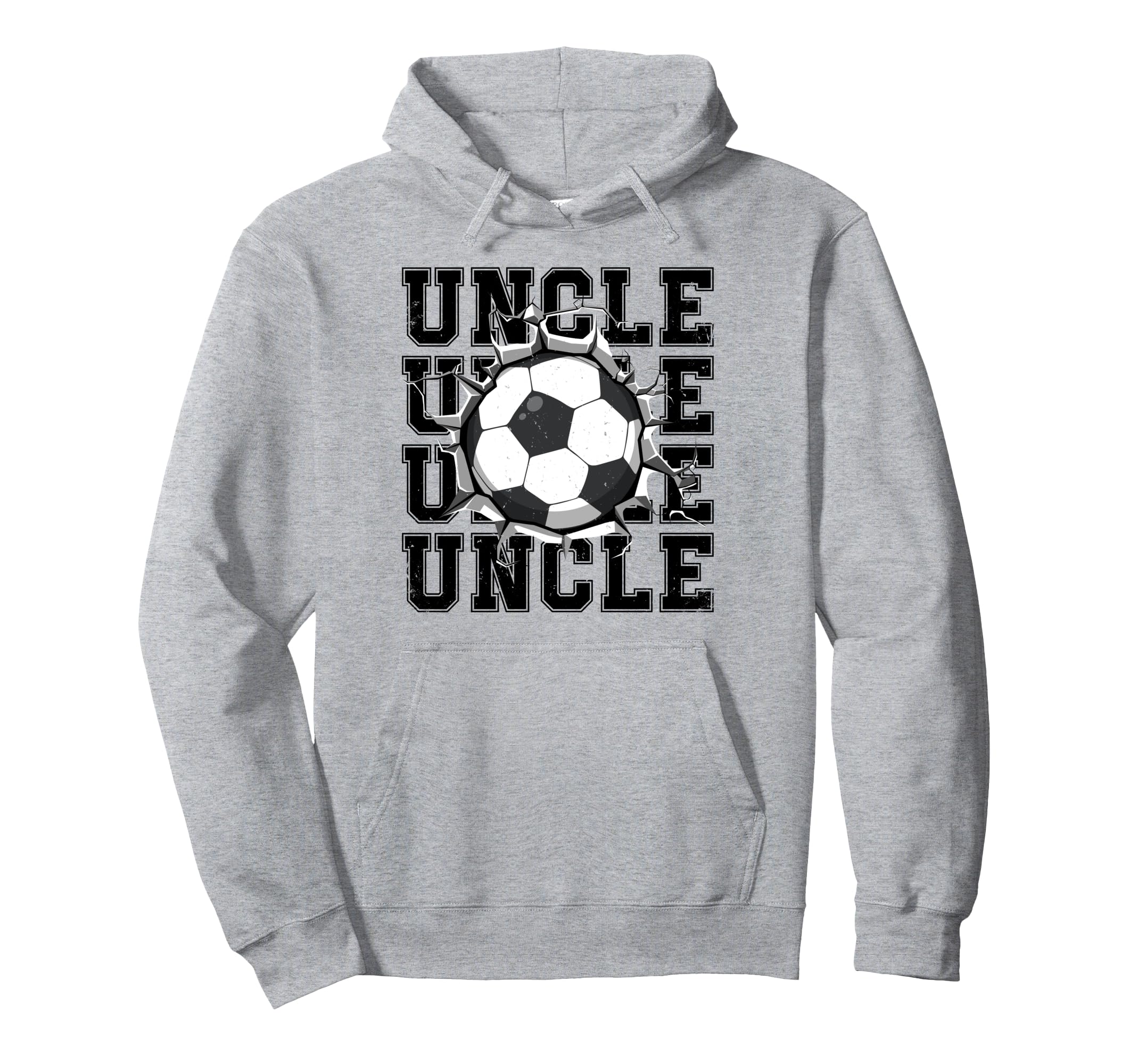 Soccer Uncle Cracked Wall Family Hoodie - Minimalist Print for Adults - T-Shirt, Sweatshirt, Hoodie