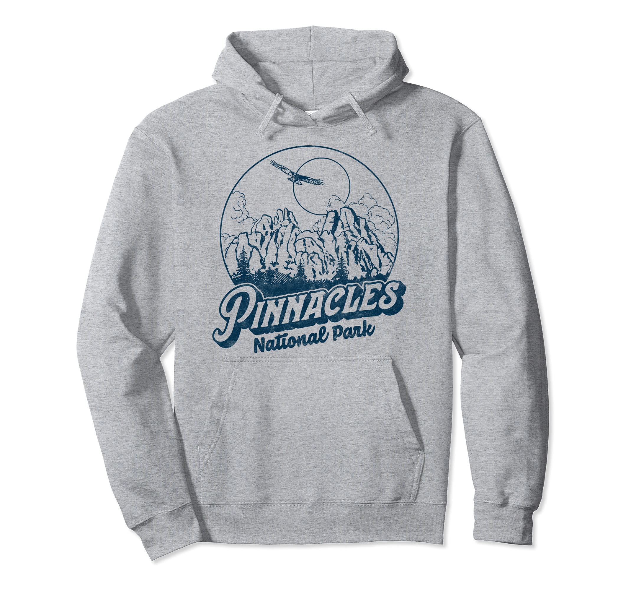 Pinnacles National Park California Distressed Hoodie - Graphic Print Unisex - T-Shirt, Sweatshirt, Hoodie