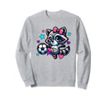 Soccer Raccoon Coquette Bow Sweatshirt - Fun Novelty Design Men Women - T-Shirt, Sweatshirt, Hoodie