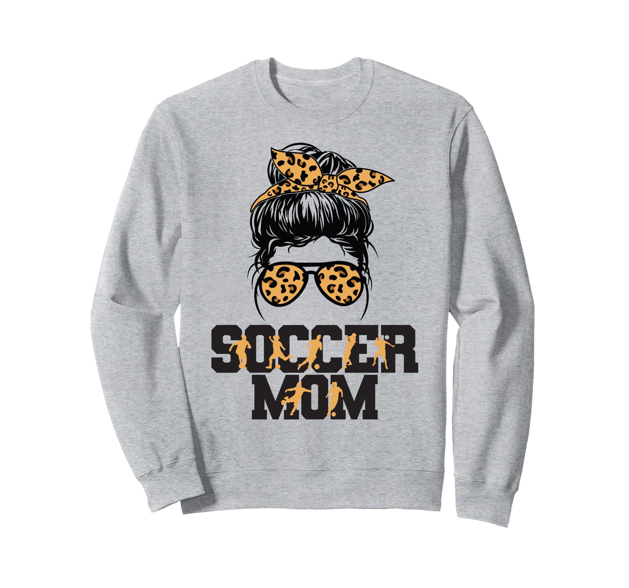 Soccer Mom Leopard Funny Soccer Sweatshirt - Fun Novelty Design Men Women - T-Shirt, Sweatshirt, Hoodie