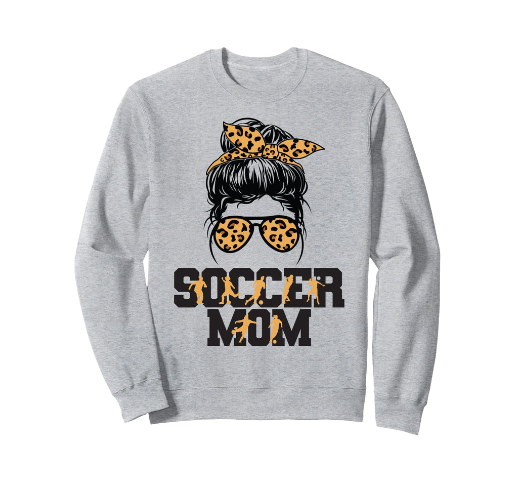 Soccer Mom Leopard Funny Soccer Sweatshirt - Custom Art Print Men Women - T-Shirt, Sweatshirt, Hoodie