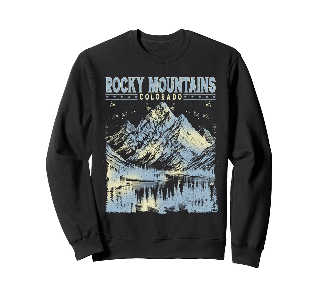 Rocky Mountains Colorado National Sweatshirt - Streetwear Style for Adults - T-Shirt, Sweatshirt, Hoodie