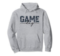 Game Day Spirit Blue Floral Sports Soccer Hoodie - Minimalist Print Unisex - T-Shirt, Sweatshirt, Hoodie