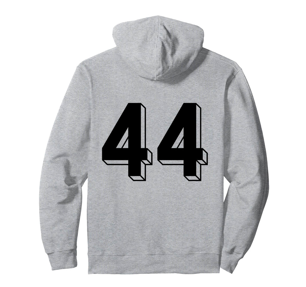 Number 44 Backside 80S 90S Team Jersey Hoodie - Trendy Graphic Unisex - T-Shirt, Sweatshirt, Hoodie