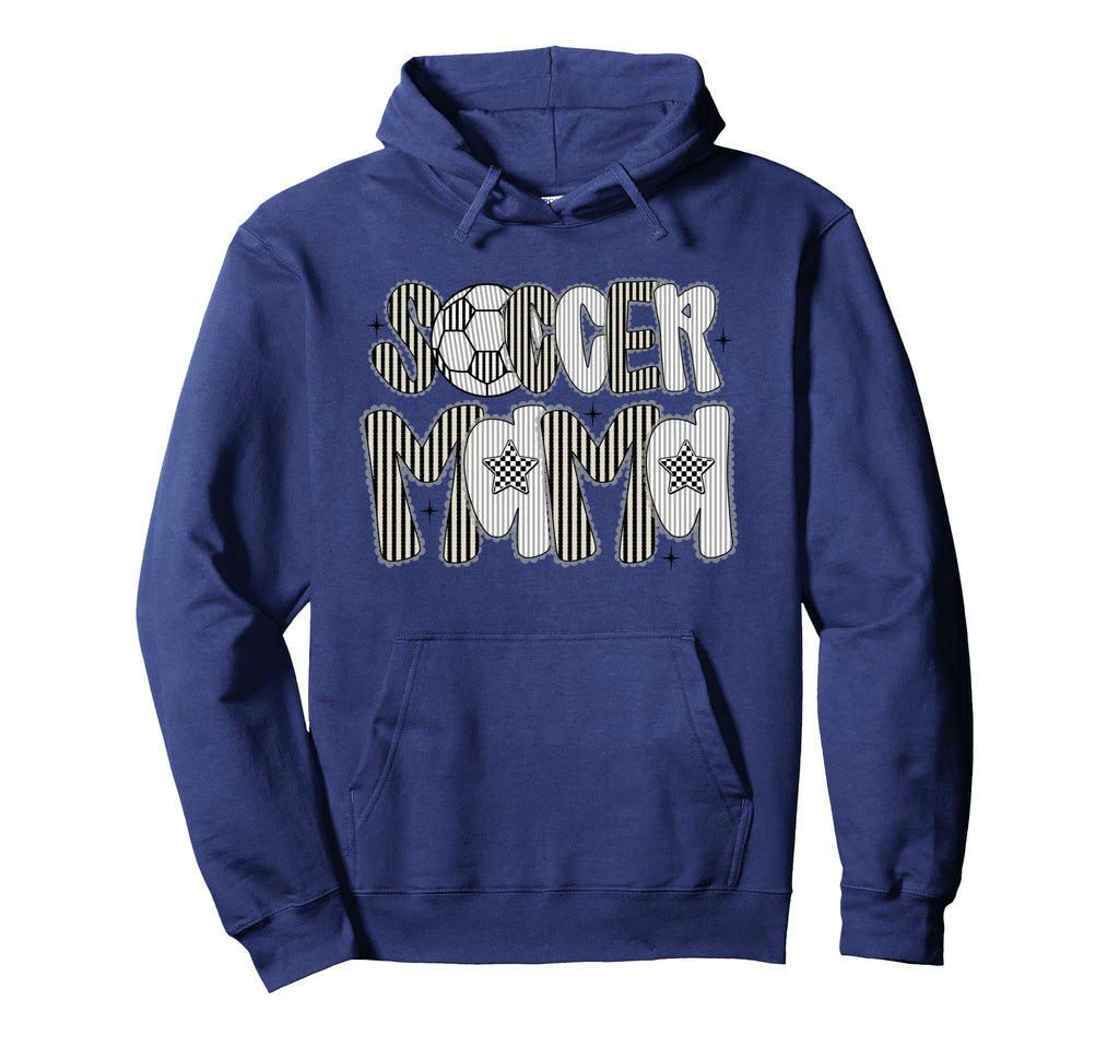 Soccer Mama Lace Mothers Day Soccer Hoodie - Casual Everyday Wear Unisex - T-Shirt, Sweatshirt, Hoodie