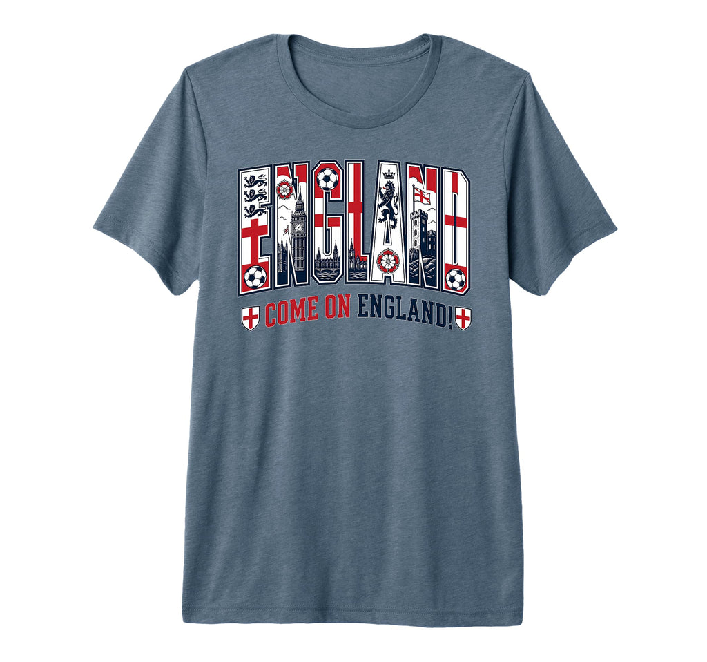 England Soccer 2026 British Fans Tri T-Shirt - Custom Art Print for Adults - T-Shirt, Sweatshirt, Hoodie