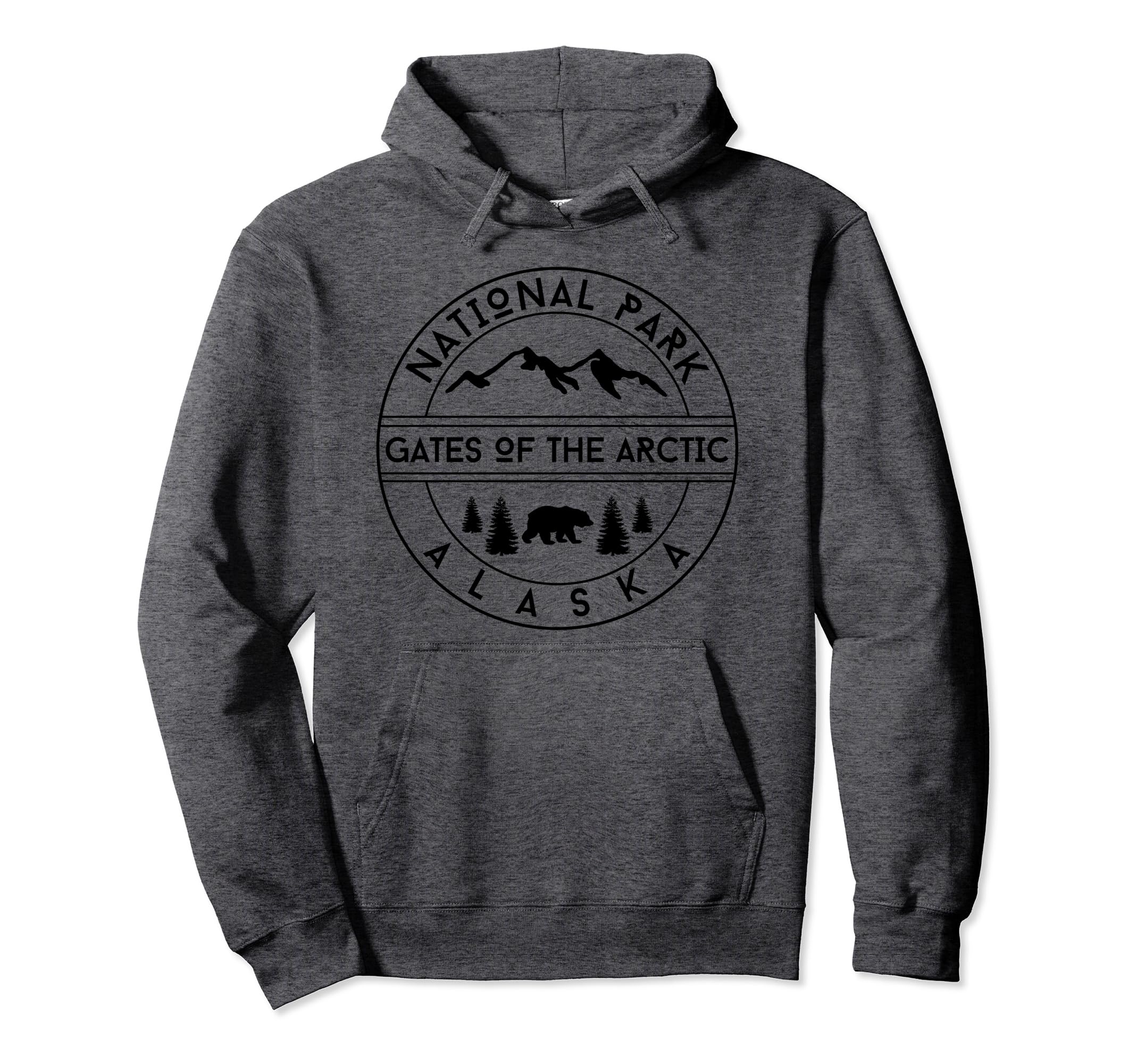 Gates Arctic National Park Alaska Bear Hoodie - Novelty Apparel Unisex - T-Shirt, Sweatshirt, Hoodie