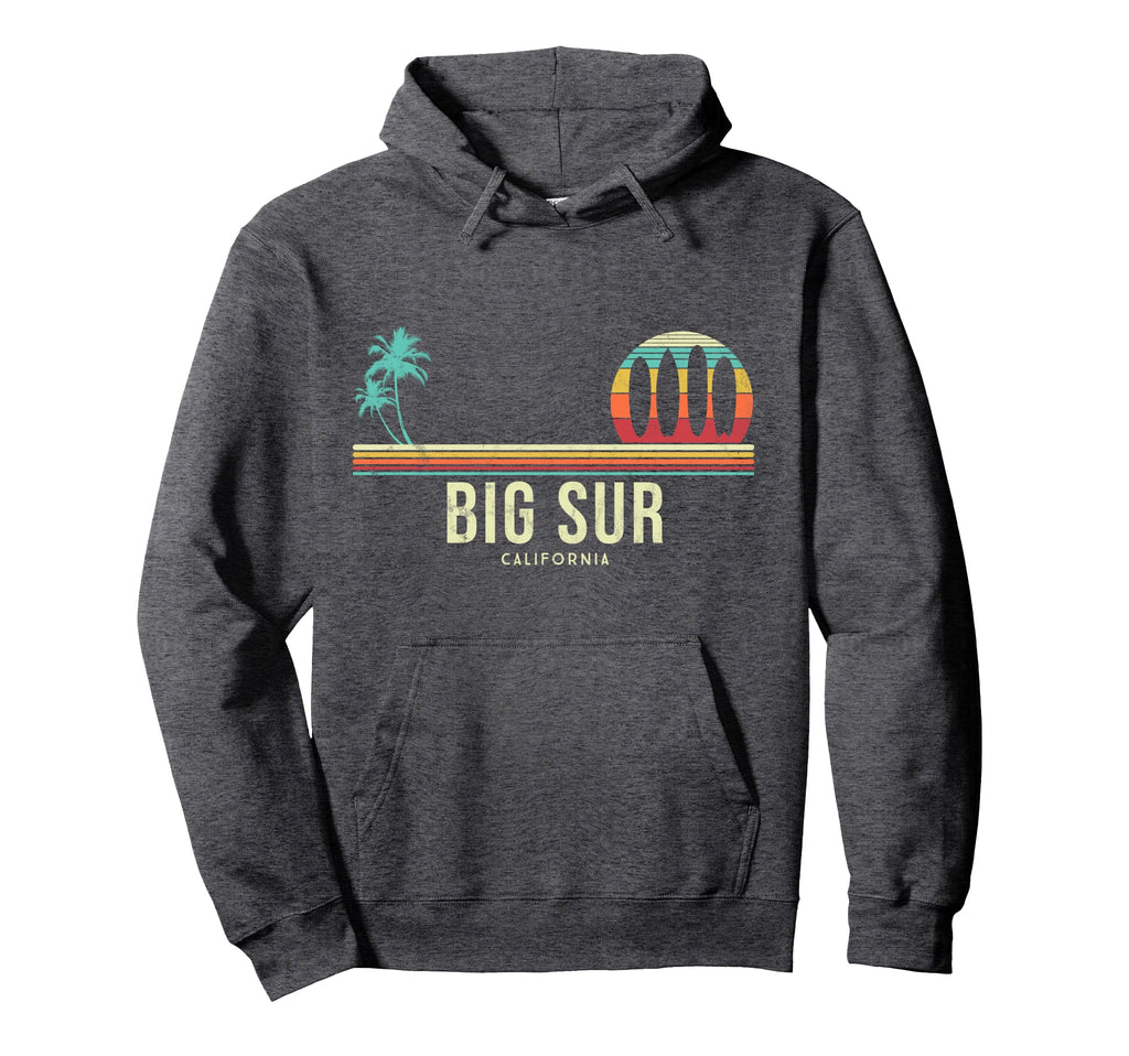 California Surf Big Sur Surf Board Hoodie - Casual Everyday Wear Unisex - T-Shirt, Sweatshirt, Hoodie