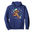 Gingerbread Soccer Player Cookie Game Hoodie - Fun Novelty Design Unisex - T-Shirt, Sweatshirt, Hoodie