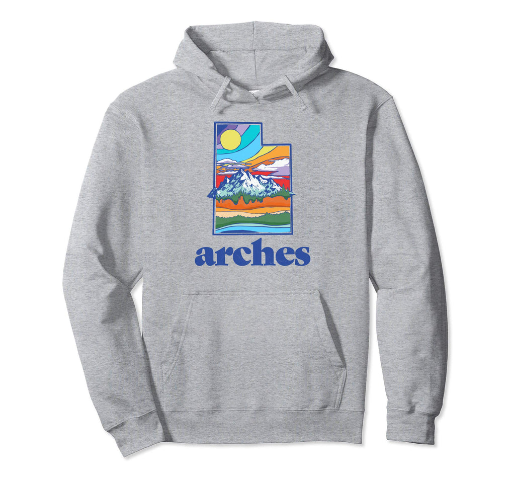 Arches National Park Utah Nature Outdoor Hoodie - Unique Graphic for Adults - T-Shirt, Sweatshirt, Hoodie