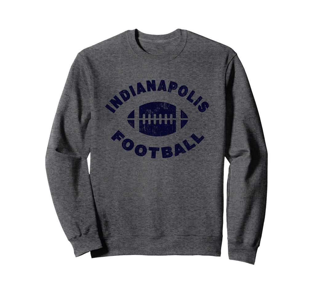 Indianapolis Distressed Football Sports Sweatshirt - Graphic Print Unisex - T-Shirt, Sweatshirt, Hoodie