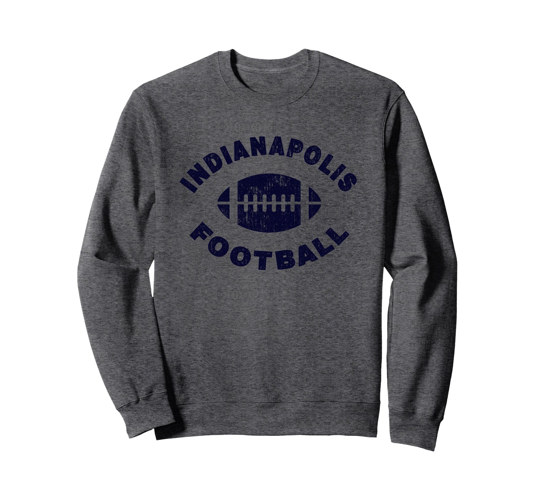Indianapolis Distressed Football Sports Sweatshirt - Graphic Print Unisex - T-Shirt, Sweatshirt, Hoodie