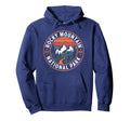 Rocky Mountain National Park Badge Hoodie - Aesthetic Graphic Unisex - T-Shirt, Sweatshirt, Hoodie
