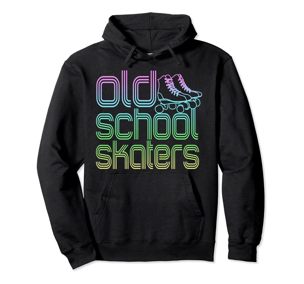 Old School Skaters Roller Skating Skate Hoodie - Graphic Print Men Women - T-Shirt, Sweatshirt, Hoodie