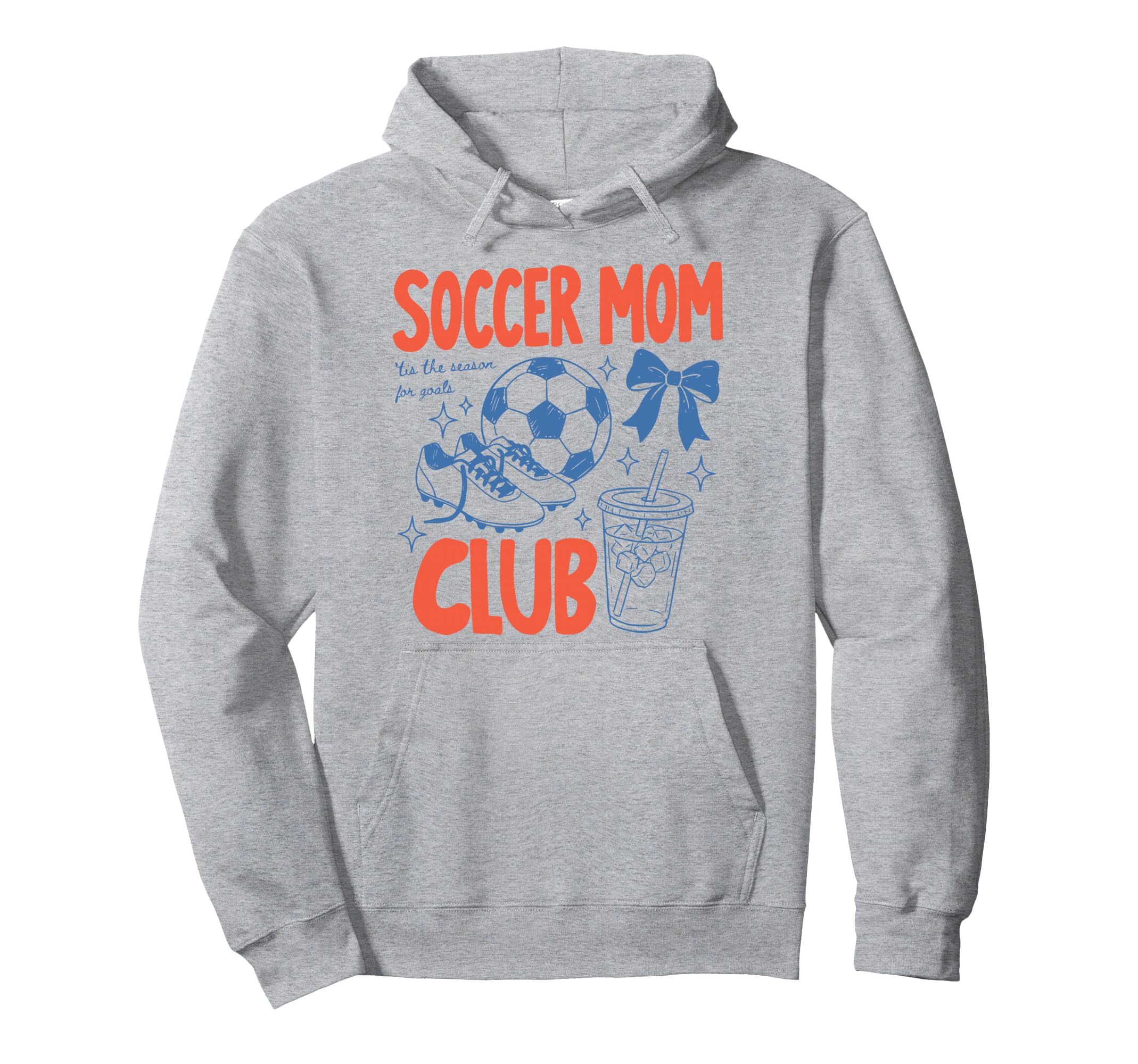 Soccer Moms Club Game Day Baller Hoodie - Casual Everyday Wear for Adults - T-Shirt, Sweatshirt, Hoodie